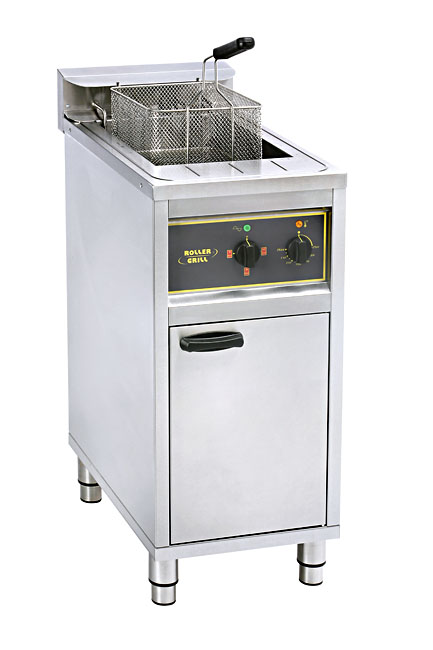 Photo d'une friteuse professionnelle 16 litres sur coffre pour poulet frit