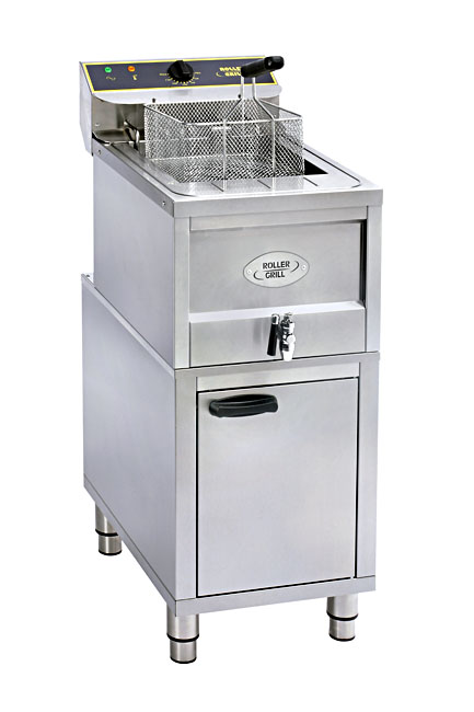 Photo d'un meuble pour friteuse professionnelle en inox