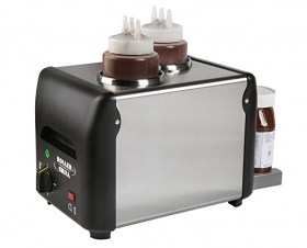 Photo d'un chauffe chocolat double professionnel électrique Roller Grill