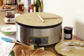 Photo d'une crêpière bretonne professionnelle électrique 40 cm