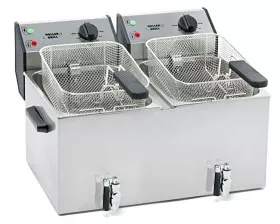 Friteuses électrique ou gaz 600 Friteuse électrique professionnelle 1 cuve  de 6 litres - 400x600x290 mm, 131306