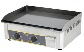 Photo d'une plancha a 2 zones de cuisson en acier décarburé Roller Grill