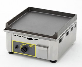 Photo d'une plancha professionnelle gaz en fonte Roller Grill