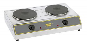 General Plaque de cuisson inox 2 feux électrique 2500w- réchaud 2 feux  élégance à prix pas cher