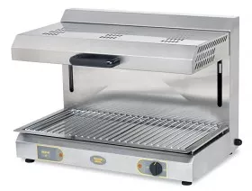 Professional salamanders : Infrared salamander grill with movable top – 3  independent heating zones