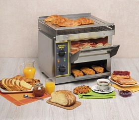 Photo d'un toaster horizontal et convoyeur toaster pour professionnel Roller Grill