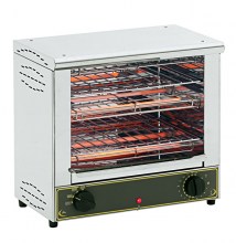 Photo d'un toaster inox double professionnel à infrarouge