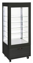 Photo d'une vitrine négative, réfrigérée, verticale à froid ventilé