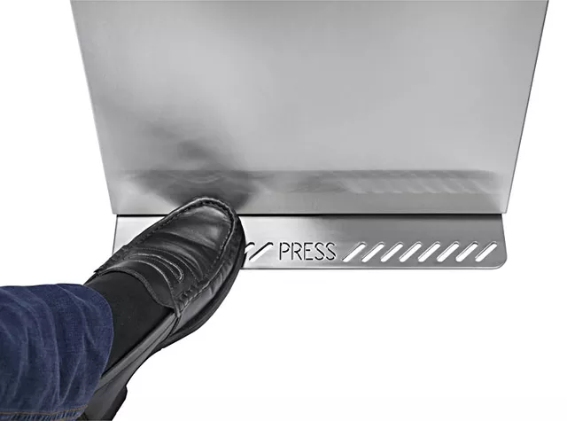 detail pedale fontaine eau sans contact aqua150p