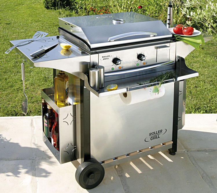 the stainless steel plancha cart