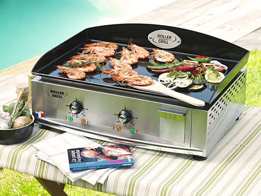 Plancha acier émaillé au gaz ou électrique Roller Grill — free download