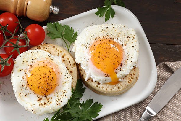 crumpet crepe anglaise avec oeuf