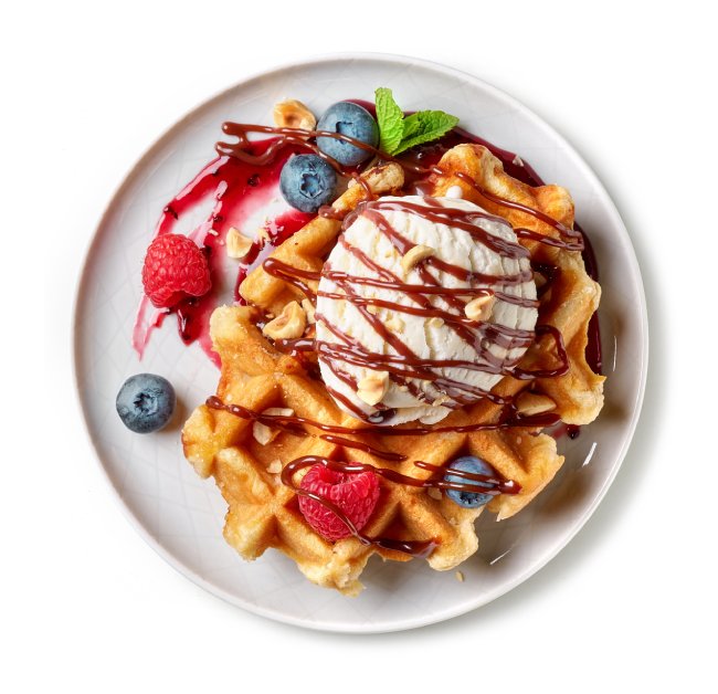 make classic restaurant style belgian waffles