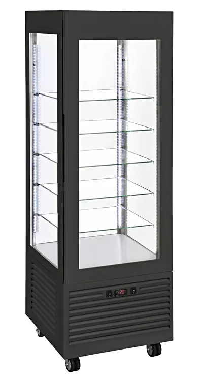 Vertical Refrigerated Display Cabinets Ventilated Negative Display Cabinet Glass Shelves